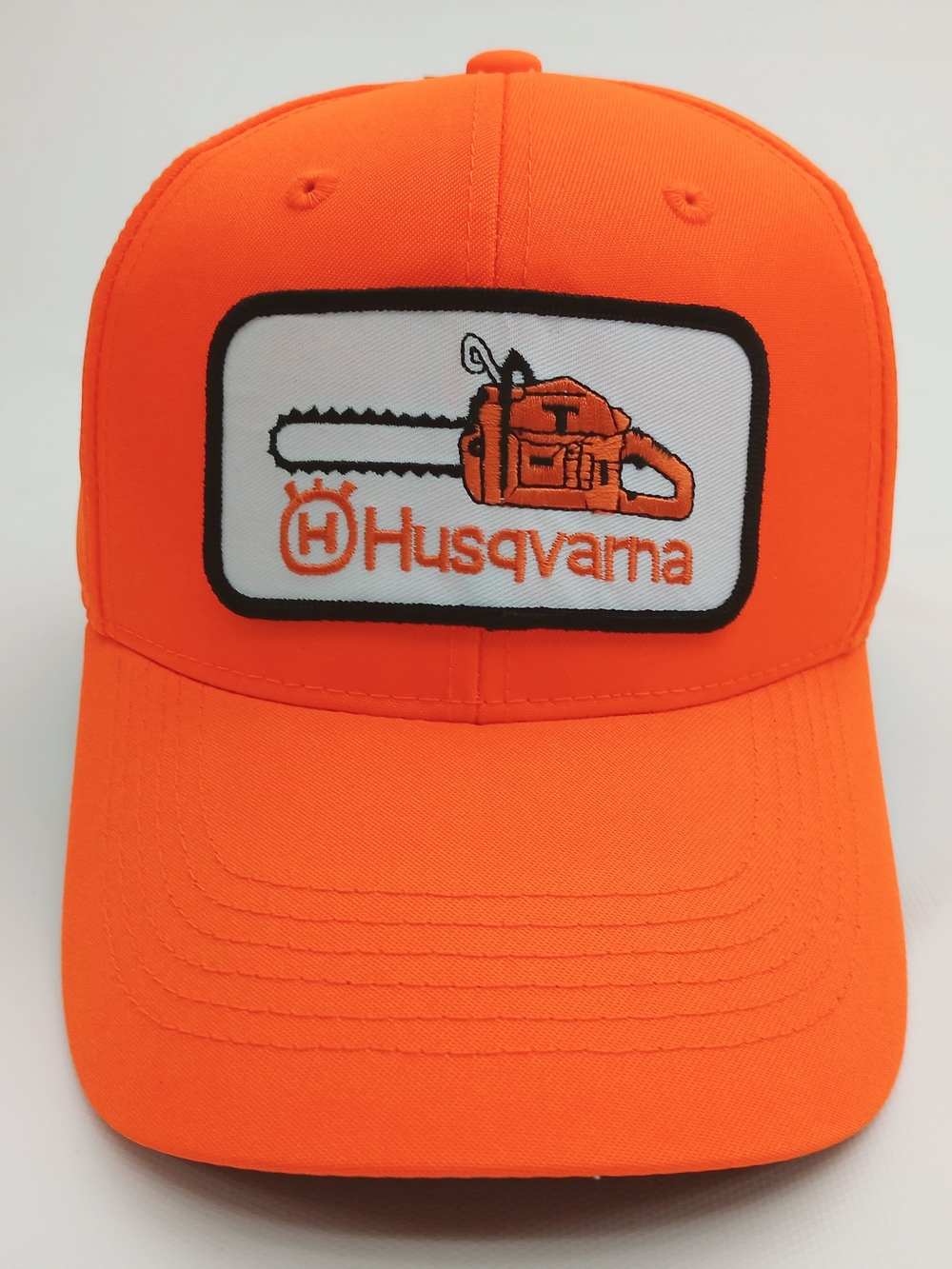 Adult Orange Husqvarna Patch Cap